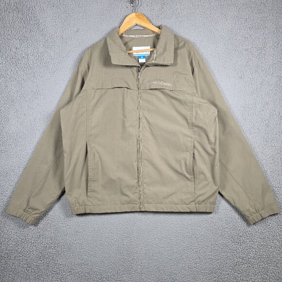 Columbia Jacket Mens Size Large Field Bomber Full Zip Northway Mesh Lined Vented - Picture 1 of 10